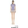 Nottingham Pigiama donna Nottingham corto in cotone PG49881, LILLA