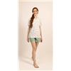Gary Pigiama mezza manica pantaloncino donna Jersey Gary 5256, VERDE