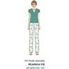 Nottingham Pigiama donna Nottingham mezza manica cotone PG49814, VERDE SMERALDO