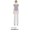 Nottingham Pigiama donna Nottingham mezza manica aperto cotone PG49806, LAVANDA