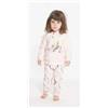 Gary Pigiama invernale neonata bambina Gary in punto Milano Q10045, ROSA CREMA