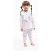 Gary Pigiama Gary neonata manica lunga puro cotone jersey bambina P10006, VIOLETTA