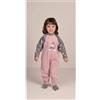 Gary Pigiama tutone invernale neonata bambina Gary in punto Milano 1085, POLVERE