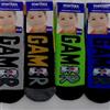 Meritex Confezione da 6 paia di calze antiscivolo bambino Meritex in caldo cotone 4354 Gamer, Grigio