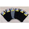Meritex Confezione da 6 paia di calze antiscivolo bambino Meritex cotone 734ABS, Nero
