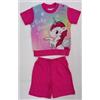 Disney Pigiama bambina cotone Disney Unicorno corto 1434, FUCSIA