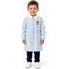 Siggi Grembiule asilo quadretti celesti bambino con zip Siggi ricamo Rap 4192, QUADRETTI AZZURRI