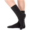 Meritex Confezione da 6 paia di calze antiscivolo donna Meritex cotone fresco 8000 ABS, Nero