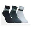 Hollywood Milano Confezione da 3 paia di calze fitness donna Hollywood Milano HLM031, Bianco