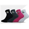 Hollywood Milano Confezione da 3 paia di calze fitness donna Hollywood Milano HLM027, Quadretti Rosa