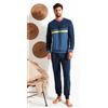 Nottingham Pigiama lungo uomo Nottingham 100% cotone PG50206, GRIGIO