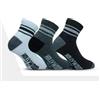 Hollywood Milano Confezione da 3 paia di calze fitness unisex uomo donna Hollywood Milano HLM009, Bianco