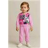 Disney Pigiama caldo cotone Minnie Disney bambina neonata 4111, ROSA