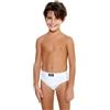 Coveri Confezione da 3 slip bambino in cotone bielastico Enrico Coveri ES4015, BIANCO