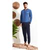 Nottingham Pigiama lungo uomo Nottingham 100% cotone PG50178, VERDE