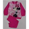 Disney Pigiama caldo cotone neonata bambina Minnie Disney interlock 4112, FUCSIA