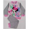 Disney Pigiama caldo cotone neonata bambina Minnie Disney interlock 4110, GRIGIO