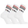Fila Confezione da 3 paia di calze fitness unisex uomo donna Fila F9090, BIANCO