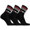 Fila Confezione da 3 paia di calze fitness unisex uomo donna Fila F9090, NERO
