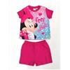 Disney Pigiama bambina cotone Minnie Disney baby corto SE0372, FUCSIA