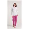 Gary Pigiama donna serafino invernale interlock V50001CONF calibrato, PRUGNA