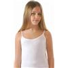 Kiccaeciccio Confezione da 3 Maglia top canotta spalla stretta da bambina Kiccaeciccio 2977, BIANCO