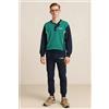 Legea Pigiama lungo uomo Legea 100% cotone PG49606, VERDE