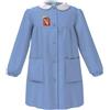 Siggi Grembiule scuola elementare celeste bambina Siggi Made in Italy ricamo Cuoricini 4211, CELESTE