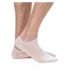Meritex Confezione da 6 paia minicalza uomo donna Meritex silicone in filo di scozia 680 Invisibile, NUDO