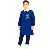 Ambrosino Grembiule scuola elementare bambino Ambrosino Made in Italy ricamo Snowboard Q206, BLU