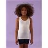 Jadea Maglia Canotta Bambina Spalla Larga Jadea in cotone 283, Bianco