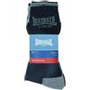 Lonsdale Confezione da 6 paia di calze sportive in spugna tech Lonsdale LNS04, BLU