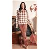 Nottingham Pigiama donna Nottingham in coral invernale PG42353, CIPRIA