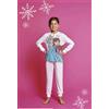 Sabor Pigiama puro cotone Frozen Disney estivo bambina DY50A9855, ROSA CHIARO