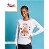Sabor Pigiama puro cotone donna Trudi TRD3847, BIANCO