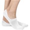 Meritex Confezione da 6 paia minicalza salvapiede invisibile uomo donna Meritex silicone in filo di scozia 658, BLU