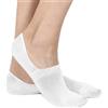Meritex Confezione da 6 paia minicalza salvapiede invisibile uomo donna Meritex silicone in filo di scozia 658, NUDO