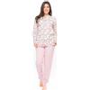 Gary Pigiama donna calibrato invernale collo serafino interlock Gary S50026CONF, ROSA CIPRIA