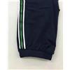 Jadea Leggings Capri bambina Jadea con bande laterali 242, BLU FASCIA BIANCA E VERDE