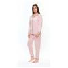 Gary Pigiama donna aperto invernale viscosa Gary S50176, ROSA POLVERE