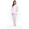 Gary Pigiama donna aperto invernale interlock S50017CONF calibrato, VIOLETTA