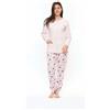 Gary Pigiama donna aperto invernale interlock S50017CONF calibrato, ROSA CIPRIA