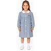 Ambrosino Grembiule scuola elementare bambina celeste Ambrosino Made in Italy ricamo Beautiful O106, Blu