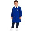 Nazareno Gabrielli Grembiule scuola elementare blu bambino Nazareno Gabrielli Made in Italy ricamo Basketball 0802, BLU