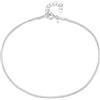 Amberta Cavigliera da Donna in Argento Sterling 925 | Gioielli Estivi da Donna | Cavigliera Perline Cuore a Strati Regolabile: Catena Grumetta