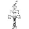 sebaoth Cruz Caravaca Argento Sterling 925 m - rilievo - Fabbricati e bendecidas en caravaca- diverse misure e Argento, cod. 5R-Plata