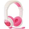 BuddyPhones Cuffie per bambini che studiano a casa Bluetooth Rosa - Microfono