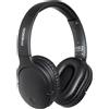 Moodix Bluetooth on-ear, cuffie wireless compatibili con iOS e Android, cuffie over-ear leggere e rumorose con bassi profondi, nero