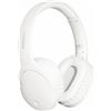 Moodix Bluetooth on-ear, cuffie wireless compatibili con iOS e Android, cuffie over-ear leggere e rumorose con bassi profondi, bianco