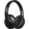 Moodix ANC Bluetooth On-Ear Headphones, cuffie wireless a cancellazione attiva del rumore compatibili con Android e iPhone, cuffie over-ear con bassi profondi, nero